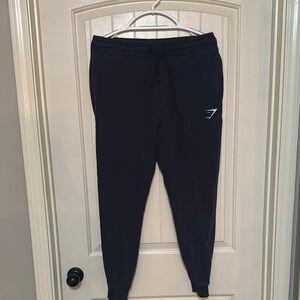 Gymshark Blue Sweatpants Tapered Fit Elastic Waistband